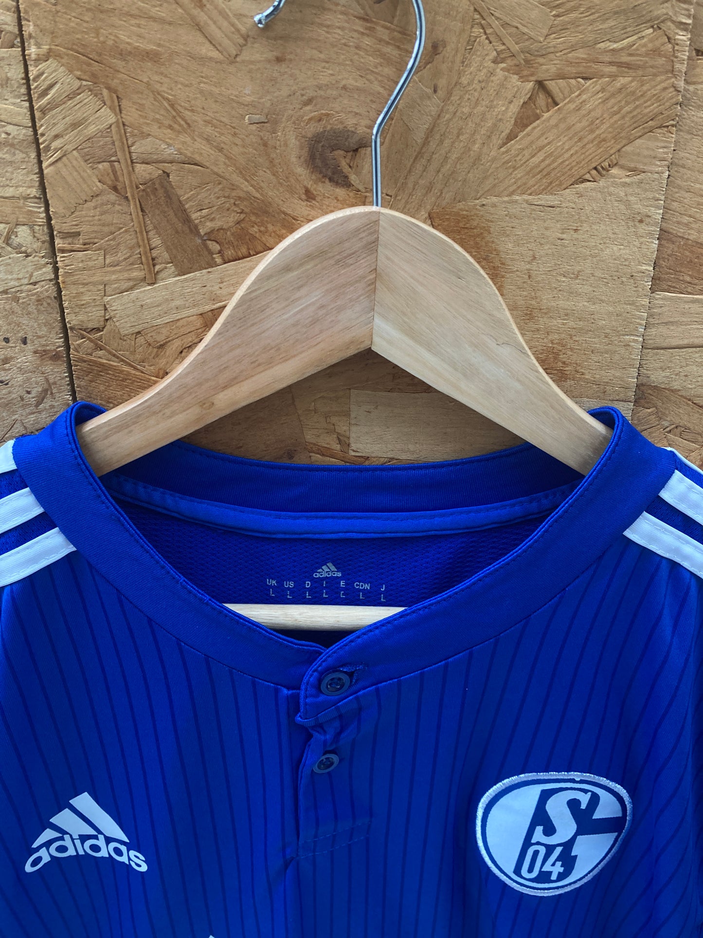 Vintage FC Schalke 9 Price blue jersey size large by Adidas