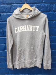 Vintage Y2K Carharrt grey marl spellout hoody oversized XS