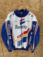 Vintage Nalini Banesto Cycling Jacket Track Top Full Zip Blue White Red XXL