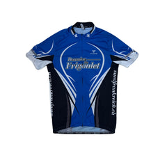 Vintage Cuore "Domaine du Frigolet" Cycling Jersey XL Blue Short Sleeve