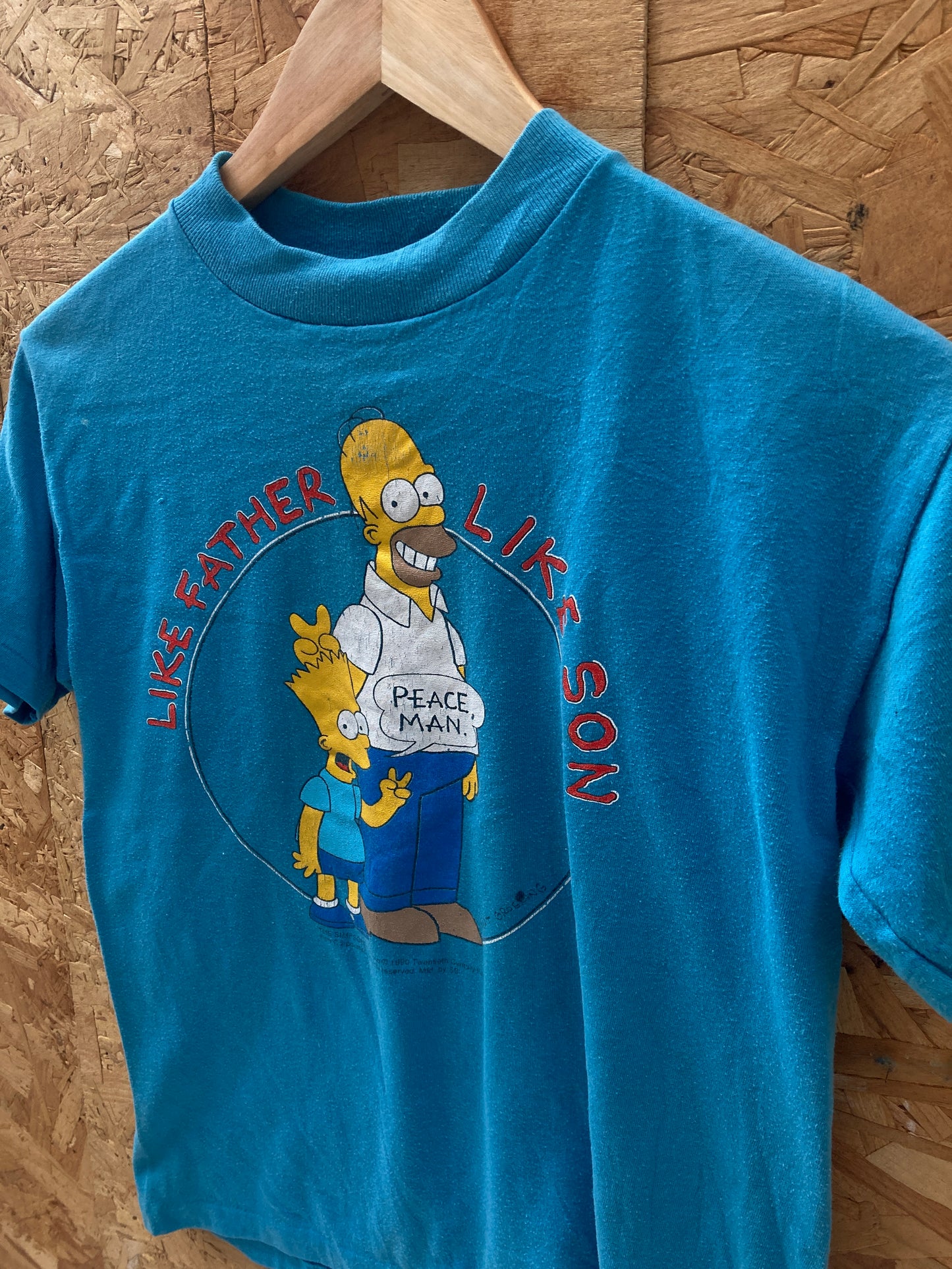 Vintage 90s The Simpsons like father like son single stitch t-shirt size XS