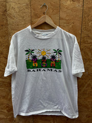 Vintage 90s Bahamas vacation graphic souvenir single stitch t-shirt size medium