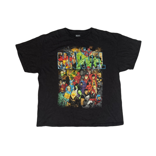 Vintage Y2K Marvel Comics Civil War graphic black t-shirt size XXL