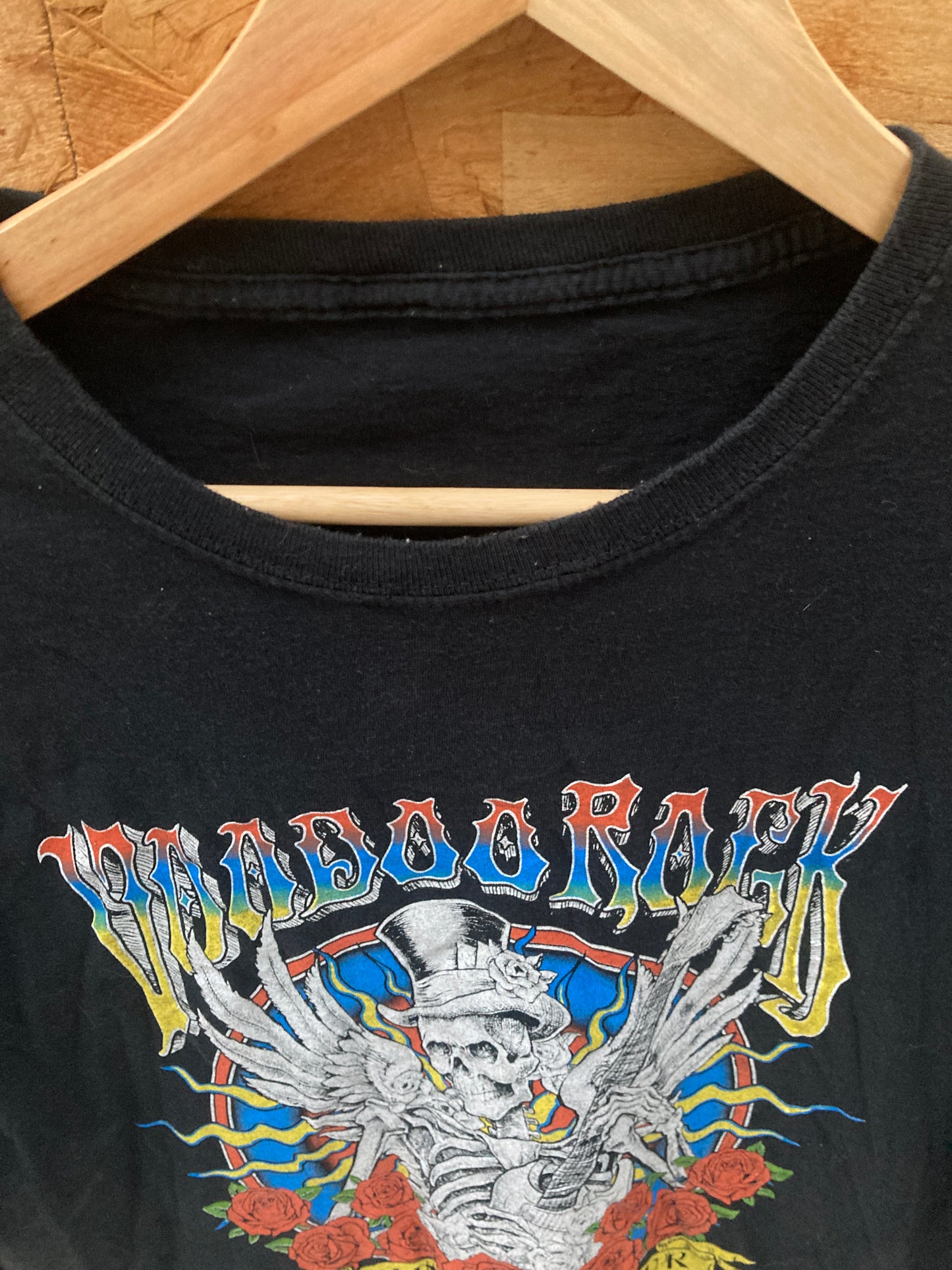 Voodoo Rock world tour souvenir black biker t-shirt size large