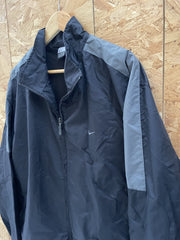 Nike Men's XL Black Grey Track Jacket Full Zip Lightweight Sportswear