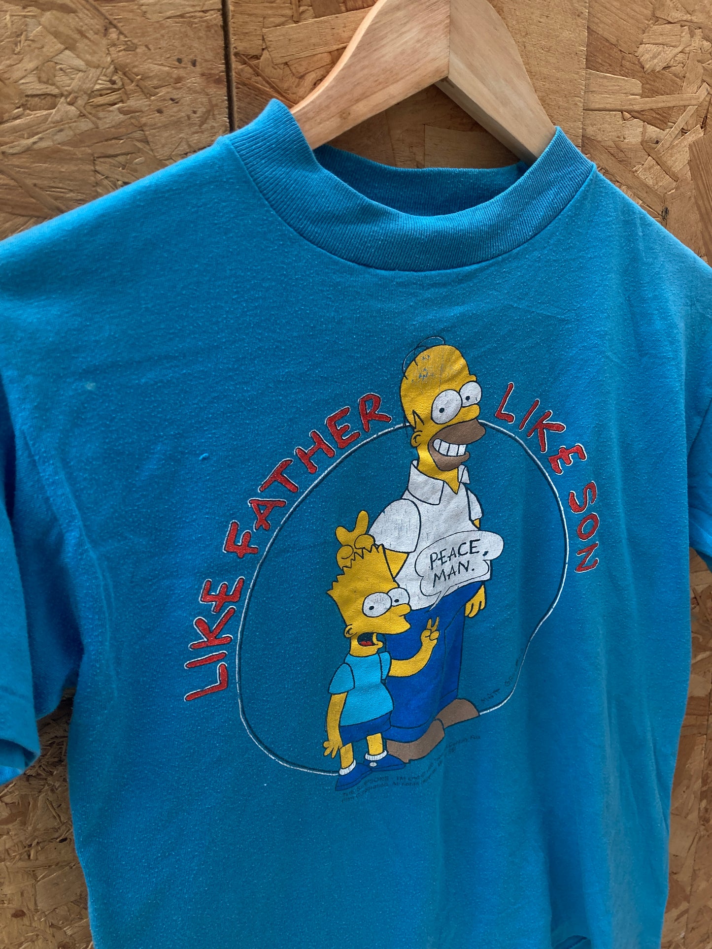 Vintage 90s The Simpsons like father like son single stitch t-shirt size XS