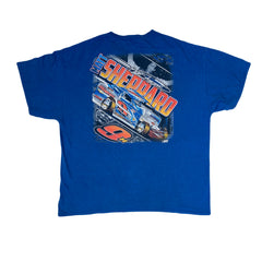 Vintage Y2K Matt Sheppard NASCAR racing blue double size print t-shirt size XXL