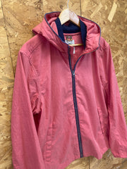 Vintage Y2K Timberland salmon coral light red cotton linen summer jacket size large