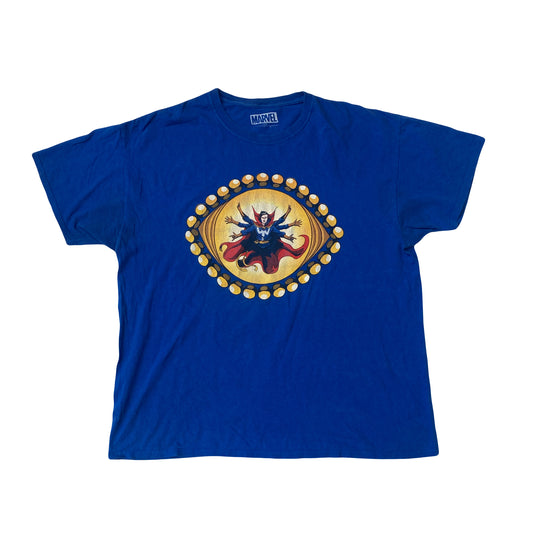 Vintage Y2K Marvel superhero blue souvenir t-shirt size XL