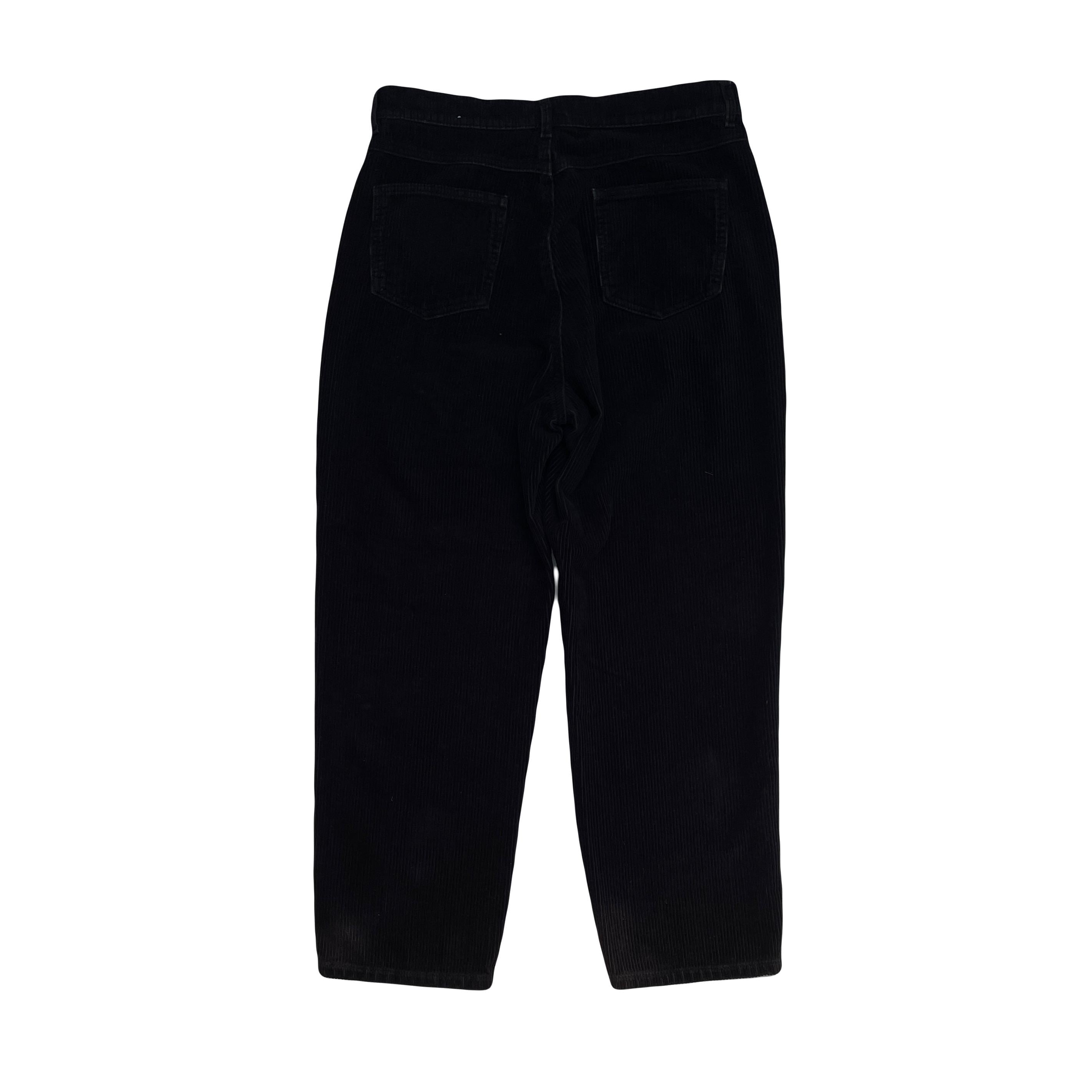 Vintage Y2K black jumbo relaxed corduroy trousers W31 L26 by MNG