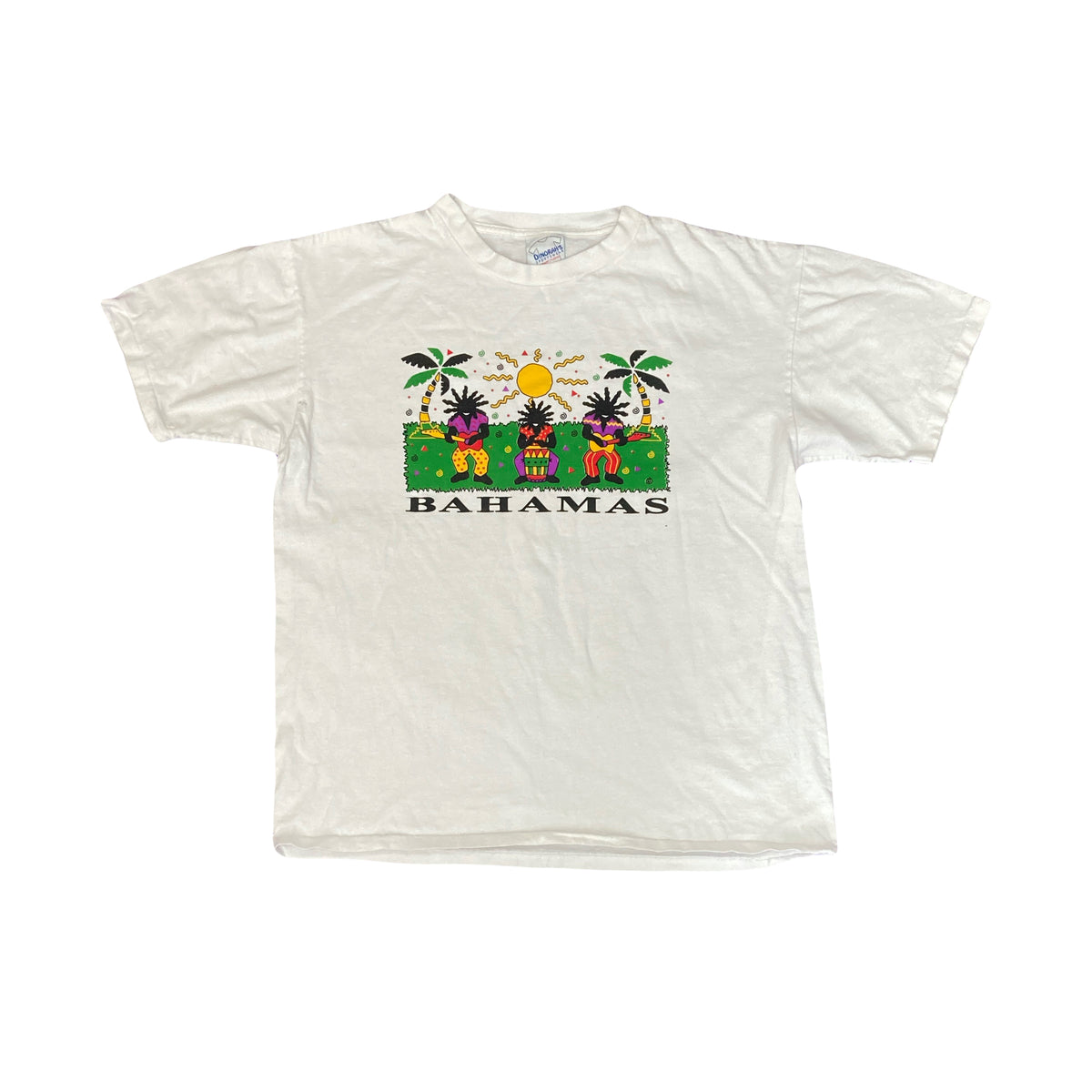 Vintage 90s Bahamas vacation graphic souvenir single stitch t-shirt size medium
