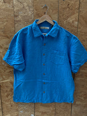 Vintage Y2K blue Hula girl Hawaiian shirt size medium by Tommy  Bahama