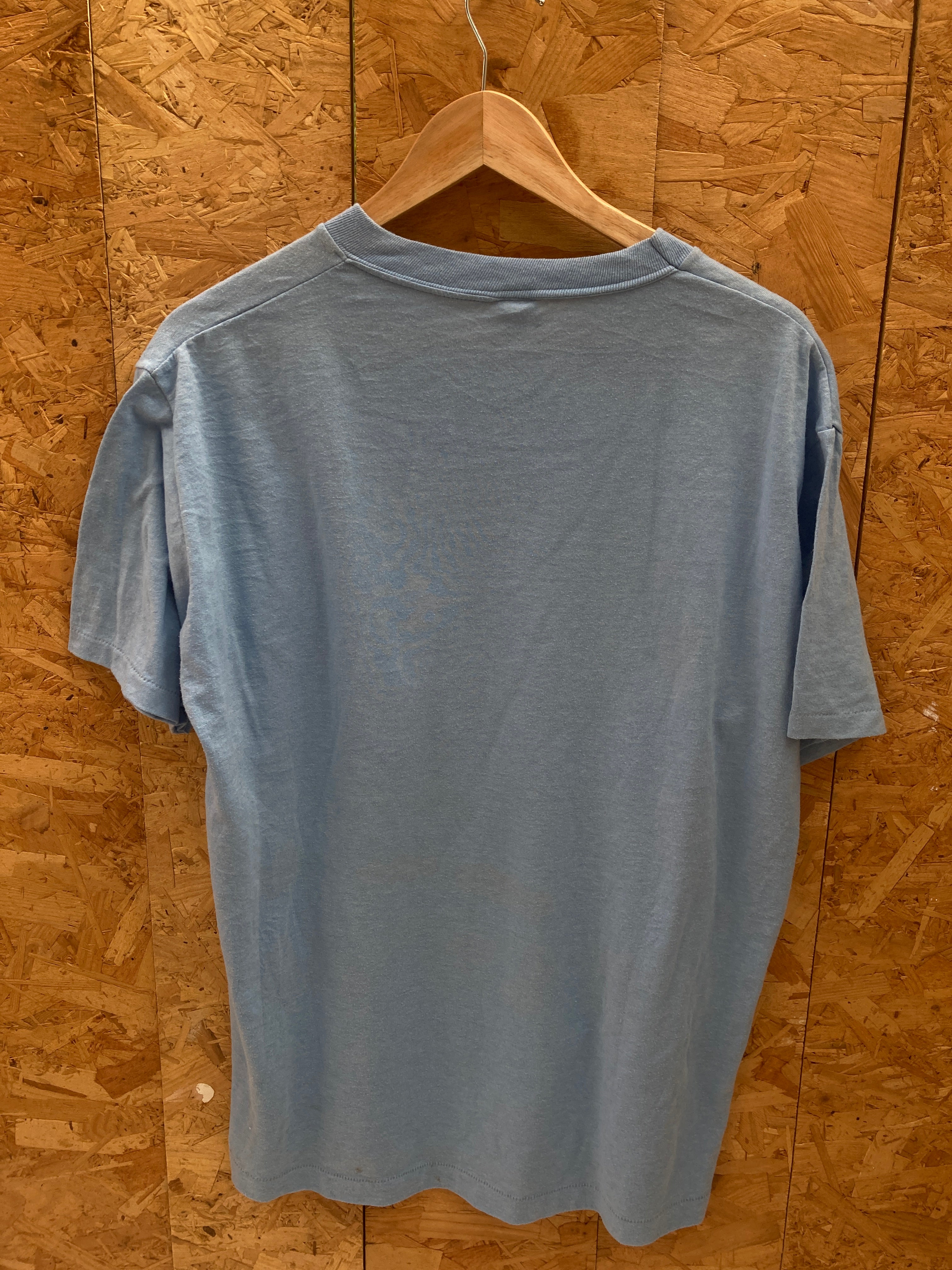 Vintage 90s JF Kennedy elementary school single stitch blue t-shirt size XL