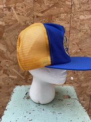 Vintage 80s US Navy Ordnance Disposal Explosive Indian Head Trucker Hat Cap