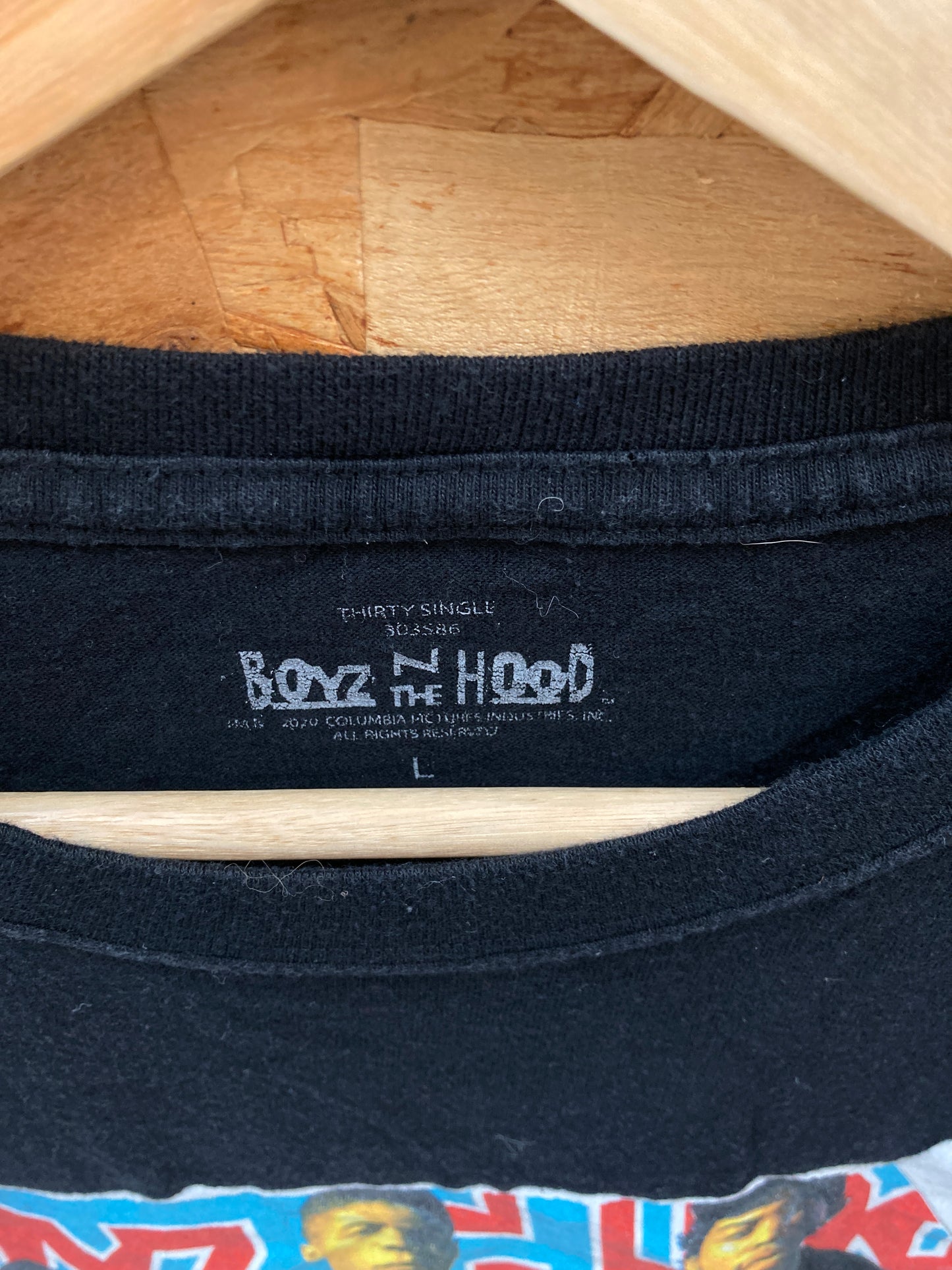 Vintage long sleeve Boyz In The Hood black hip hop t-shirt size large