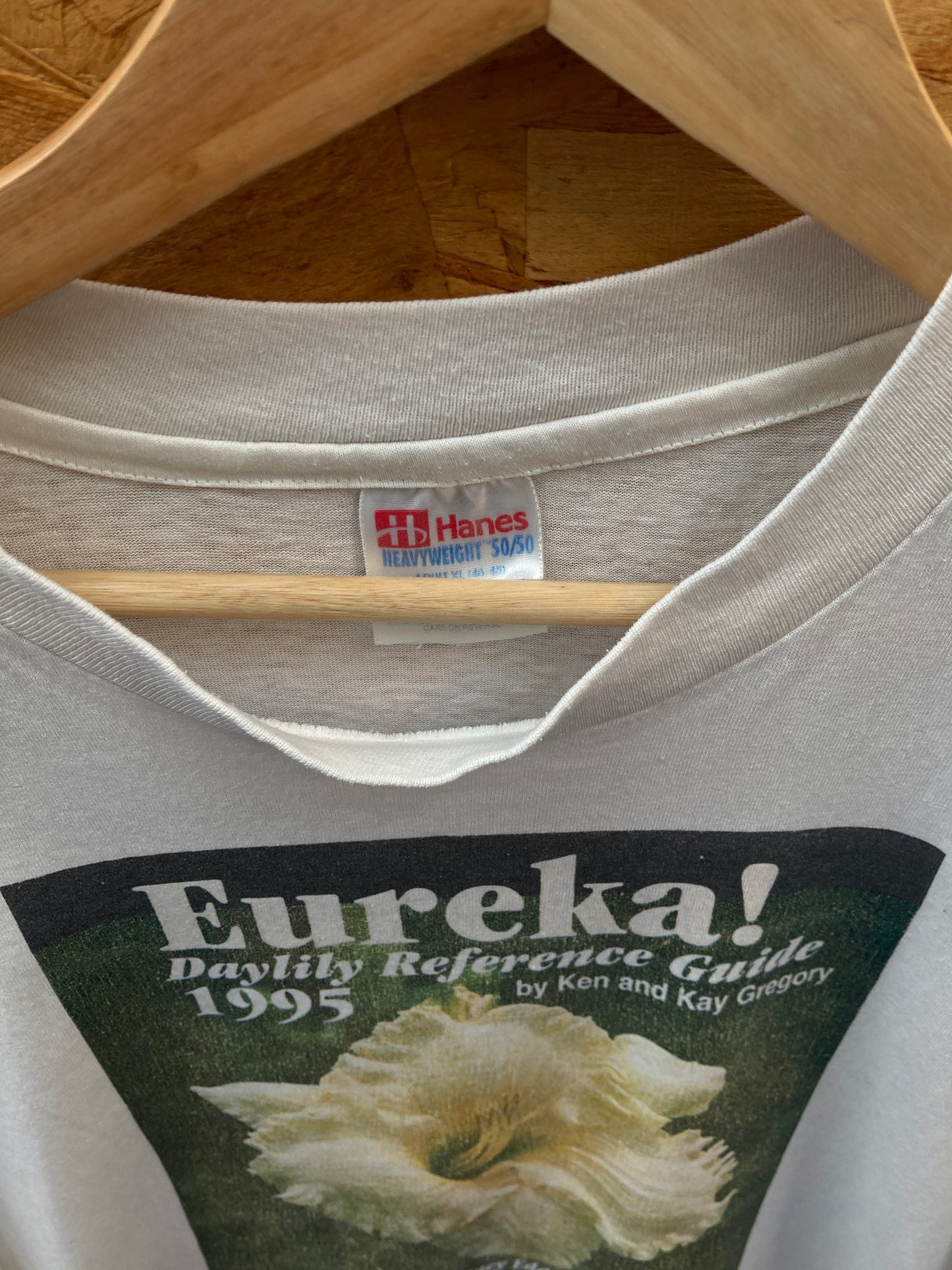 Vintage 90s quirky book launch Eureka single stitch t-shirt size XL by Hanes