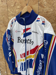 Vintage Nalini Banesto Cycling Jacket Track Top Full Zip Blue White Red XXL
