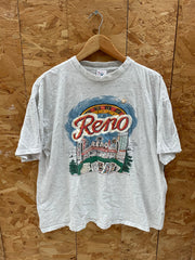 Vintage Single Stitch Delta XL T-Shirt Reno Nevada Souvenir Graphic Tee