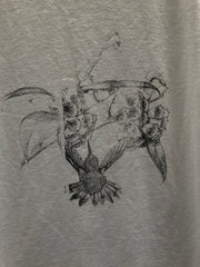 Vintage 90s Hummingbird illustration single stitch white t-shirt size large