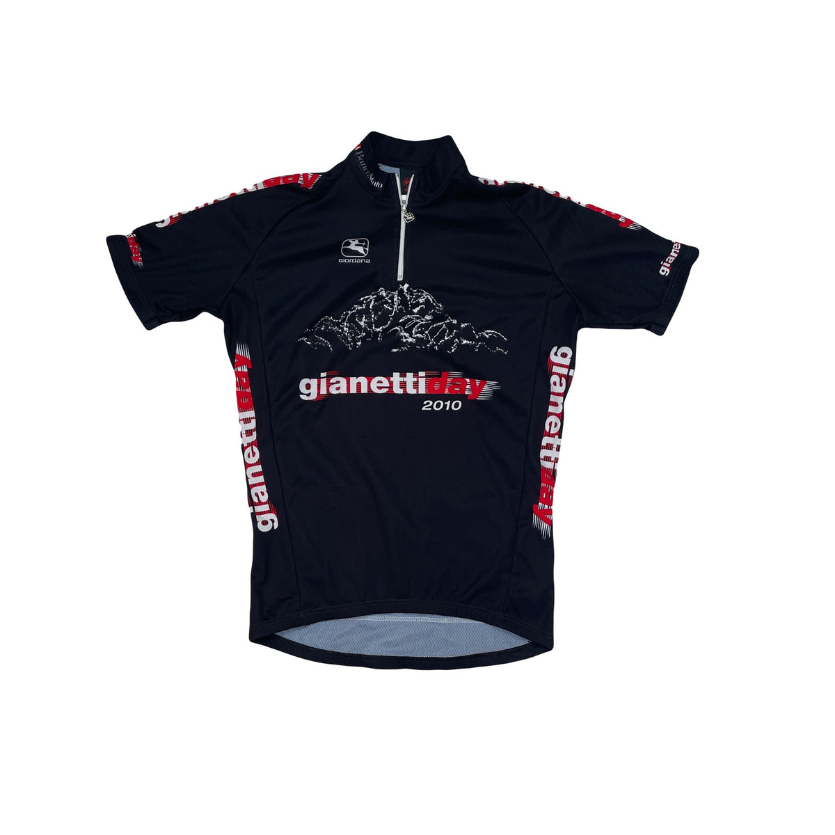 Giordana Gianetti Day 2010 Cycling Jersey Men's Size M Black Short Sleeve