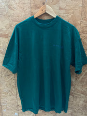 Vintage 90s quirky funny quote cartoon dark green single stitch t-shirt size XL