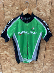 Vintage Nalini Team Group Cycling Jersey Short Sleeve Green Black Men's M
