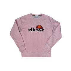 Vintage Y2K Ellesse Heritage Pink Crew Neck Sweatshirt Size M Logo