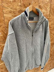 Kappa Track Jacket Sweatshirt XXXL Grey Zip Up Logo Athletic Mens Retro