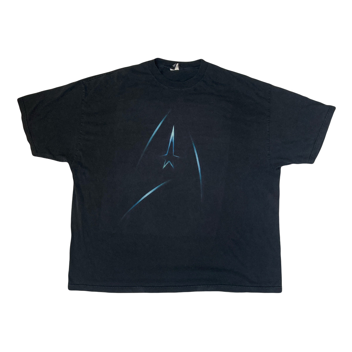 Vintage Y2K Star Wars Delta shield logo faded black t-shirt size XXXL