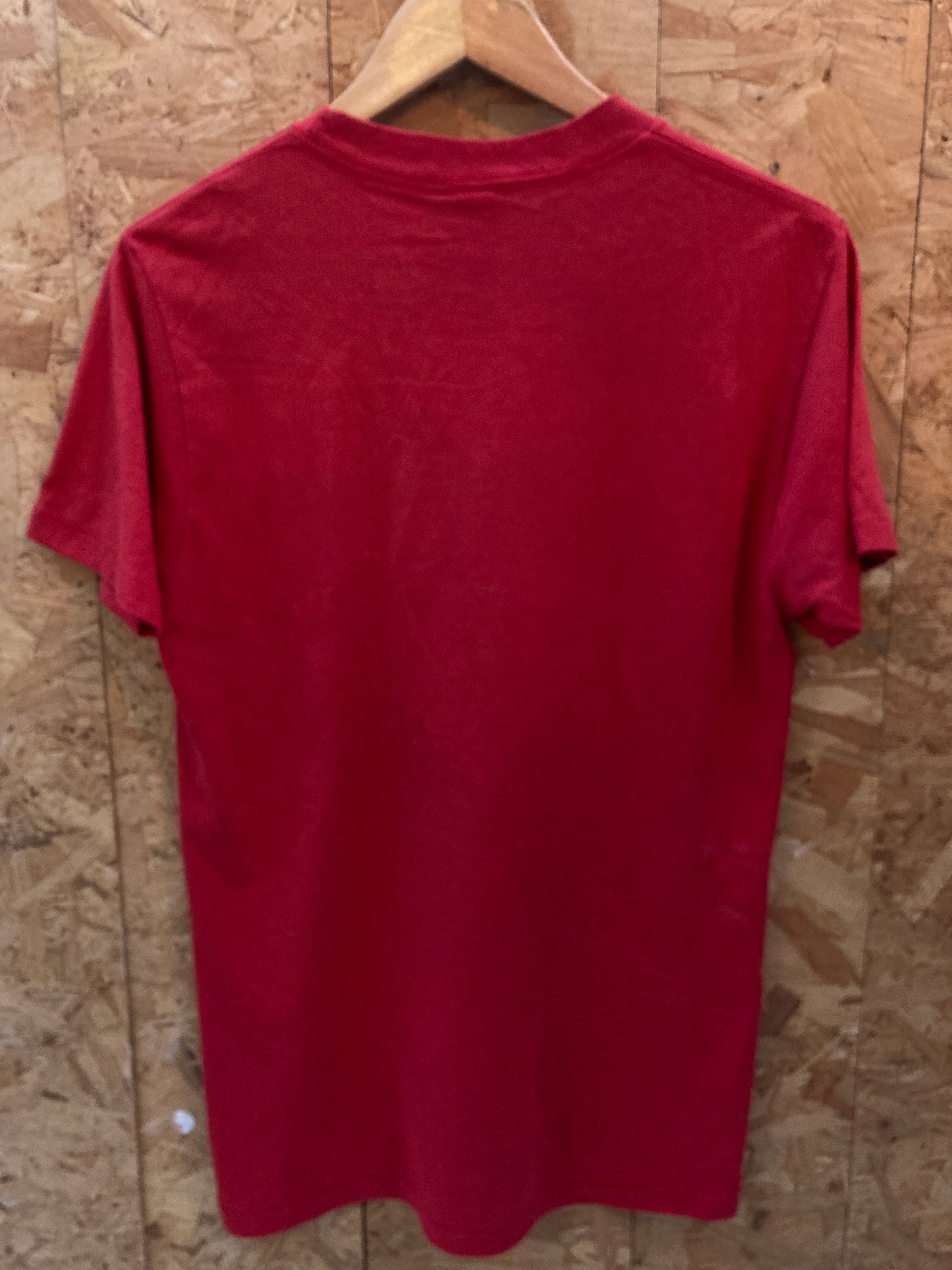 Vintage 80s Illinois State Redbirds single stitch red t-shirt size large