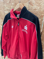 Puma Track Jacket Red Black XL Full Zip Athletic Sportswear
