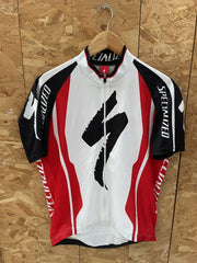 Specialized Cycling Jersey Men's XL Red White Black Short Sleeve Bike Sportswear