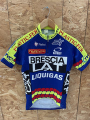 Nalini Cycling Jersey Men's M Blue Liquigas Brescia Vintage Retro