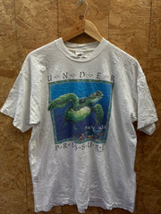 Vintage 93' Under Pressure sea turtle souvenir single stitch T-shirt size XL