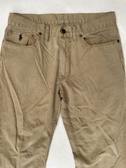 Y2K Vintage Polo Ralph Lauren Men's Khaki Chinos Size 32/30 Straight Fit