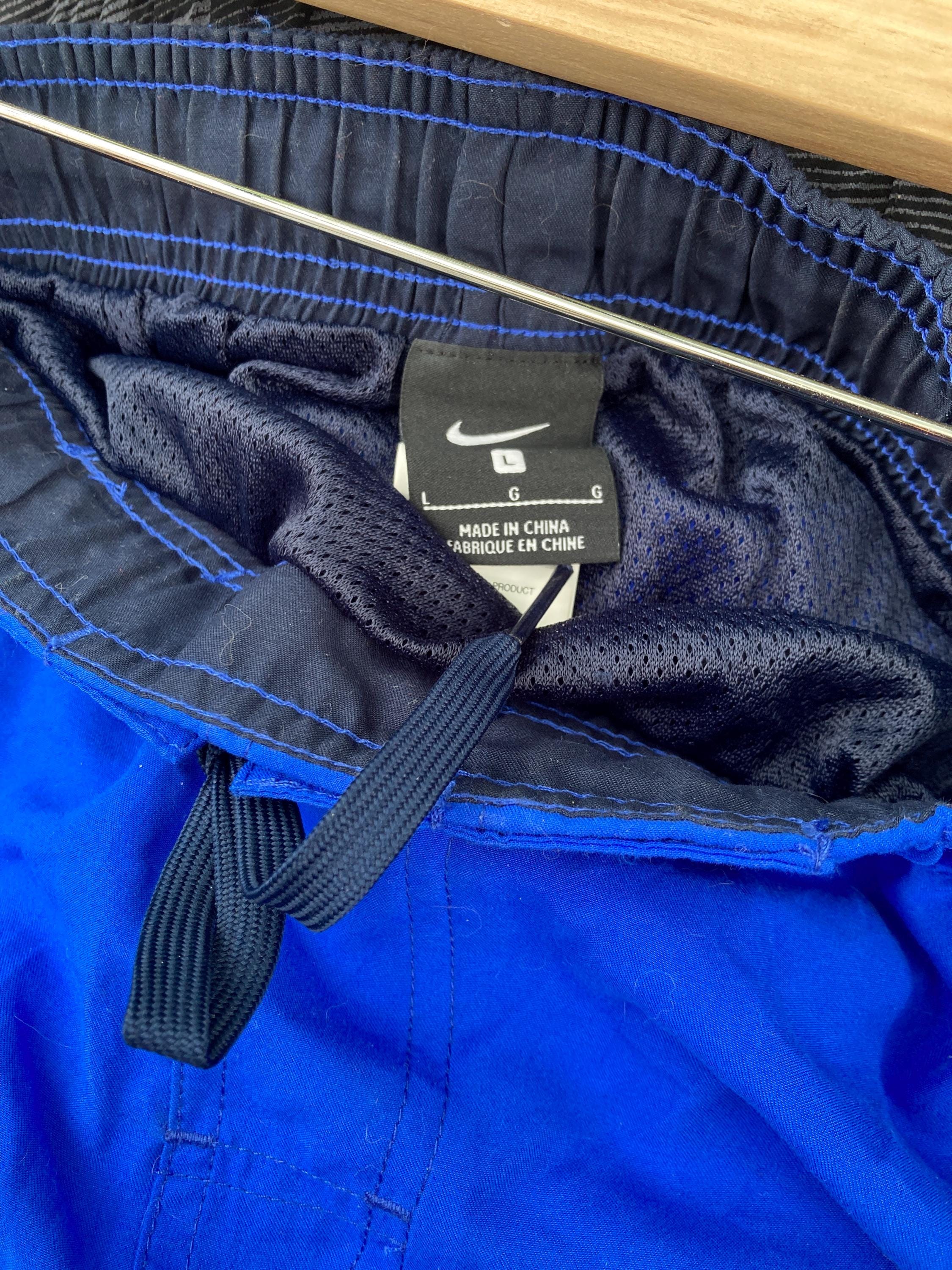 Vintage Y2K Nike blue navy swimming shorts size large
