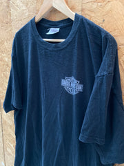 Vintage Y2K Biker Davids Hairy Son funny quirky souvenir black t-shirt size XXL