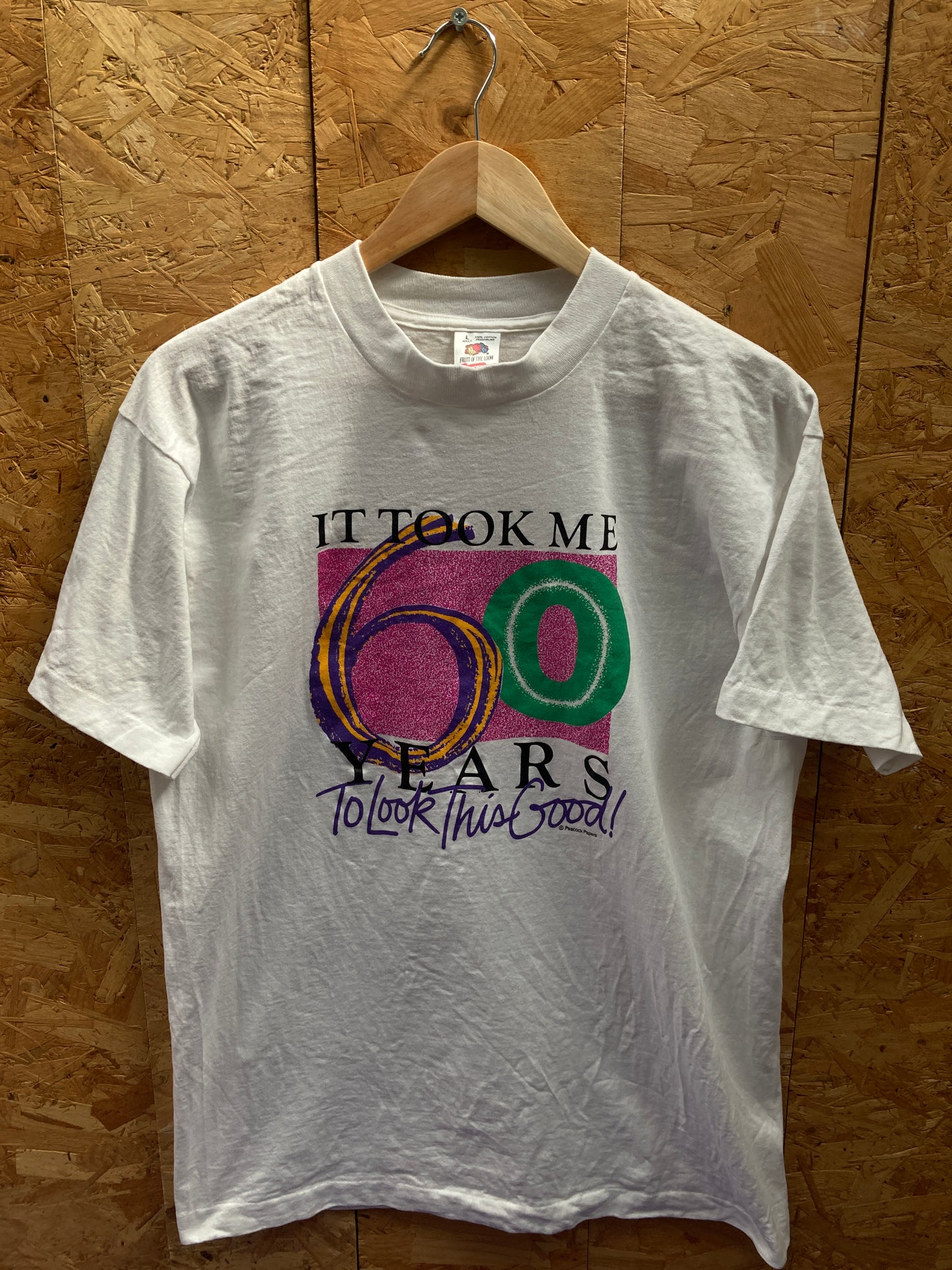 Vintage 90s It took me 60 years to look this good single stitch t-shirt size L