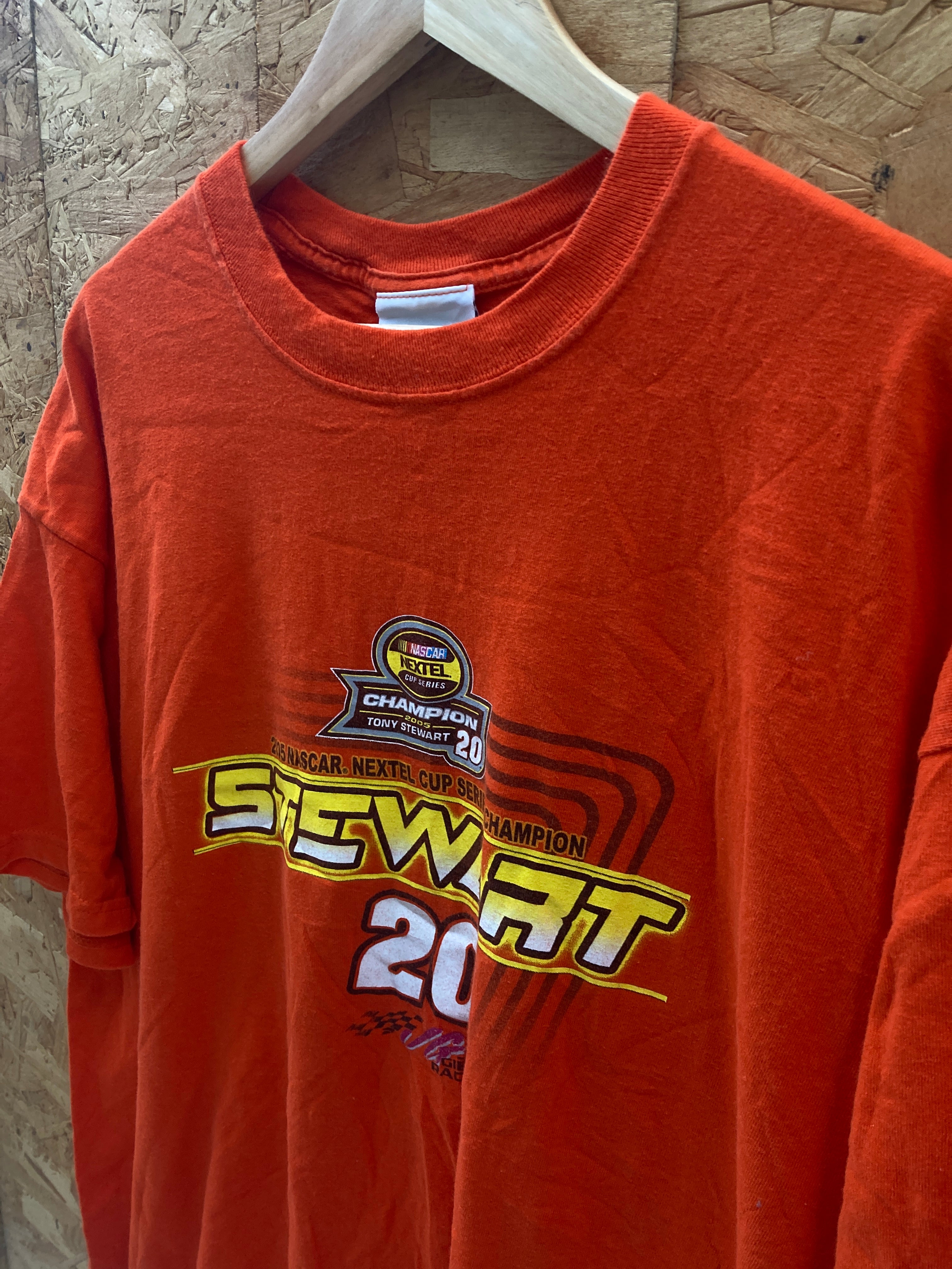 Vintage 05 Tony Steward Home Depot Nascar orange Joe Gibbs Tshirt size XXL