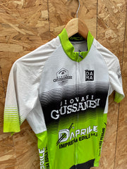 Vintage Giovanni Giussanesi Cycling Jersey S Green White Black Short Sleeve