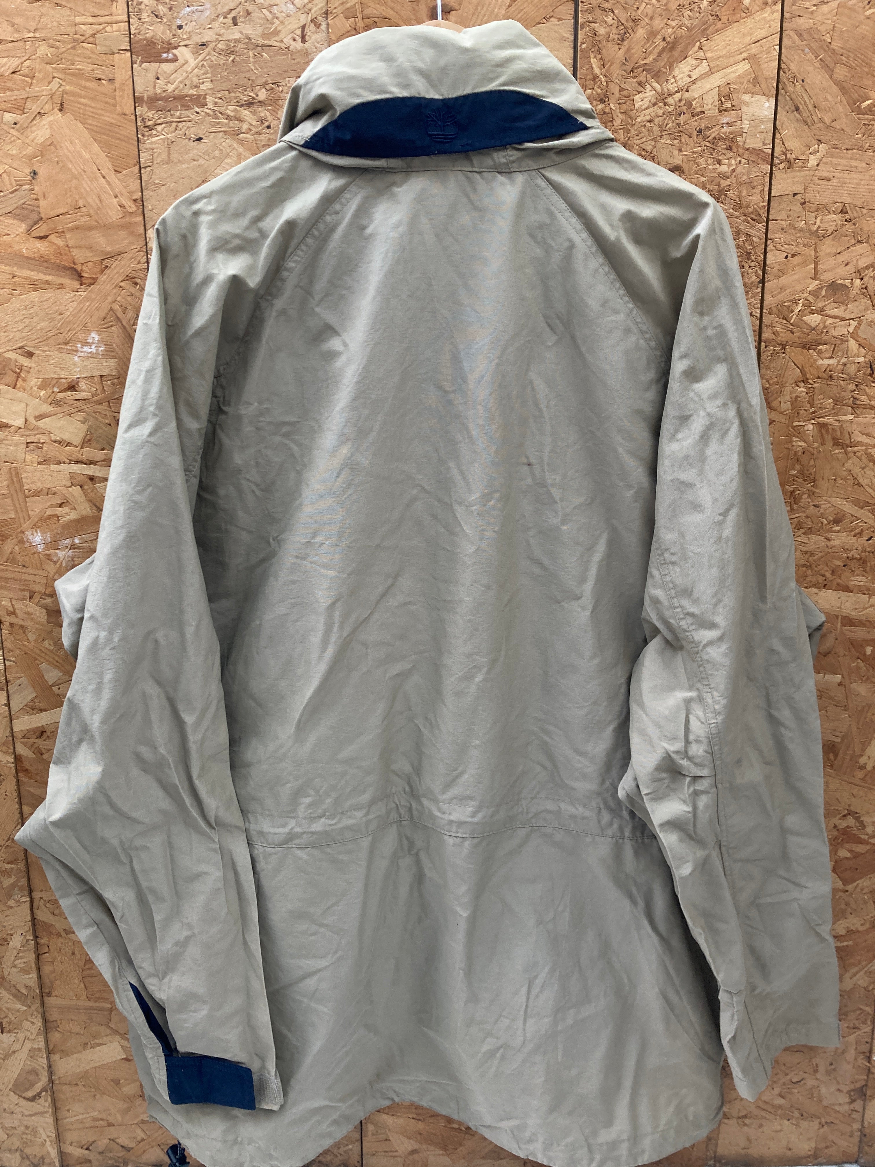 Vintage Y2K beige technical rain coat jacket size XL by Timberland