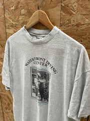 Vintage Single Stitch XL T-Shirt "Waterfront Diving Center" Graphic by Signal
