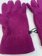 Nike Fleece Gloves Purple Embroidered Swoosh Youth XL Winter Warm