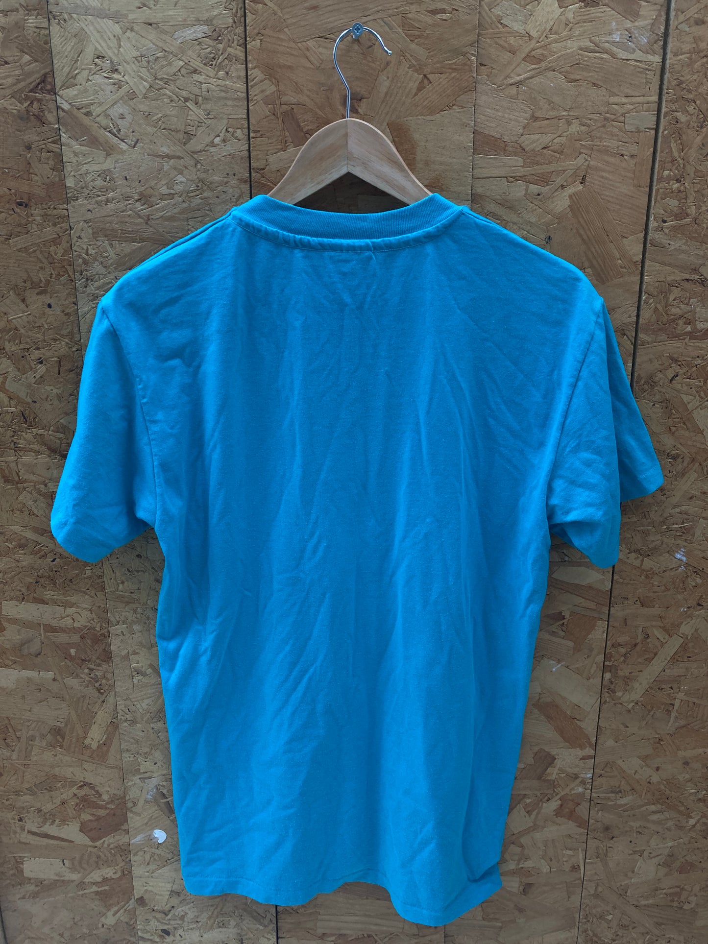 Vintage 90s Johnson County Track & Field turquoise single stitch t-shirt size M