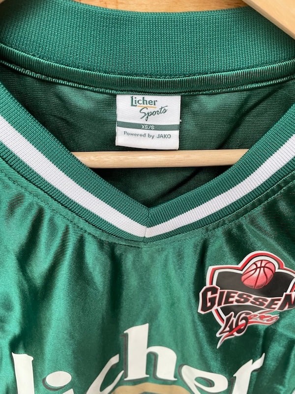 Vintage Giessen 46ers Licher Basketball Jersey size XS Green