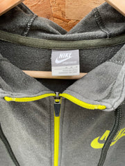 Nike Men's Olive & Lime Green Zip-Up Hoodie Sweatshirt Jacket Size M