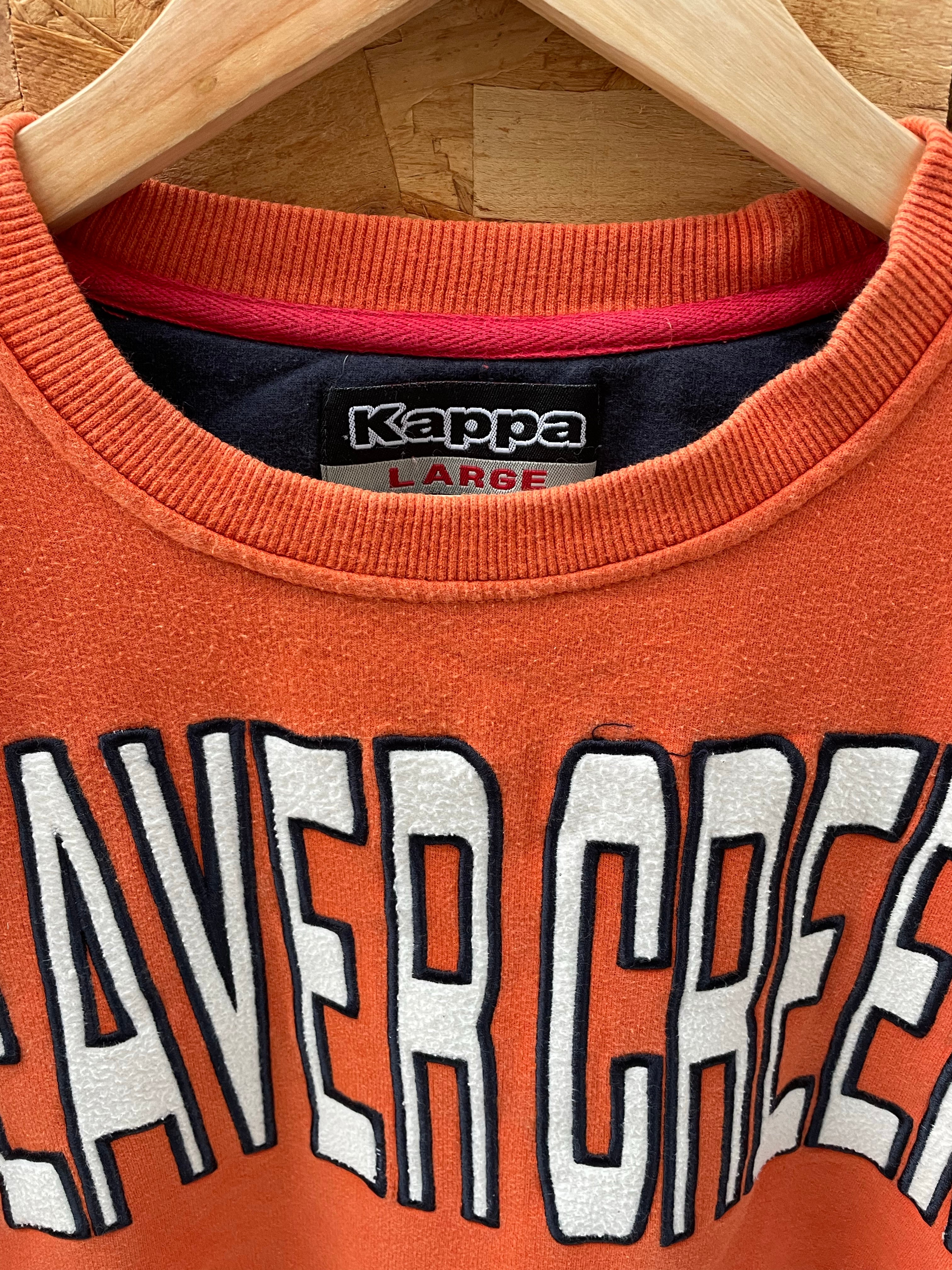 Vintage 90s Kappa Orange Beaver Creek USA Crewneck Sweatshirt Jumper size Large