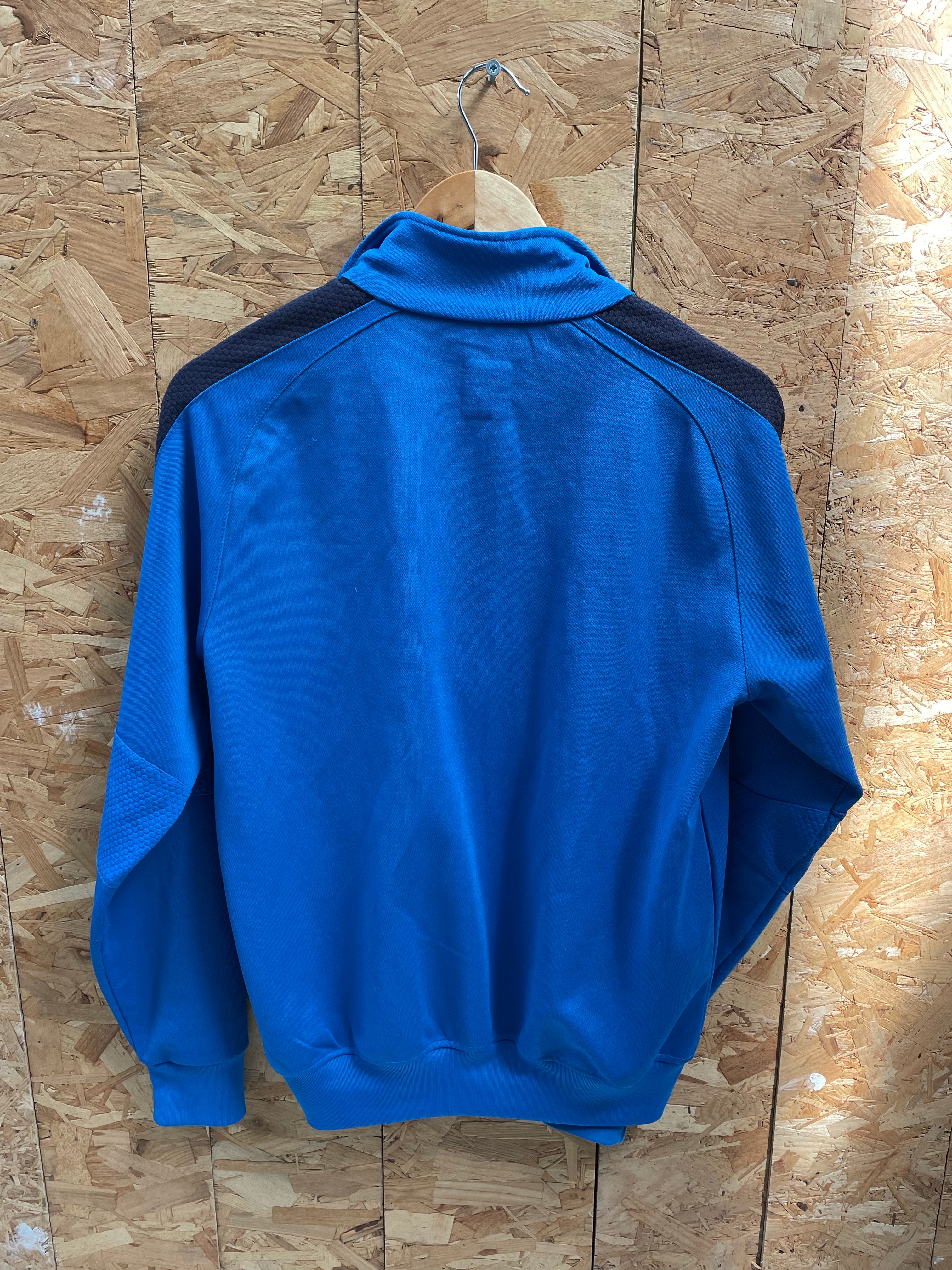 Vintage Macron SSC Napoli Football Blue Track Squad Training Jacket Size L