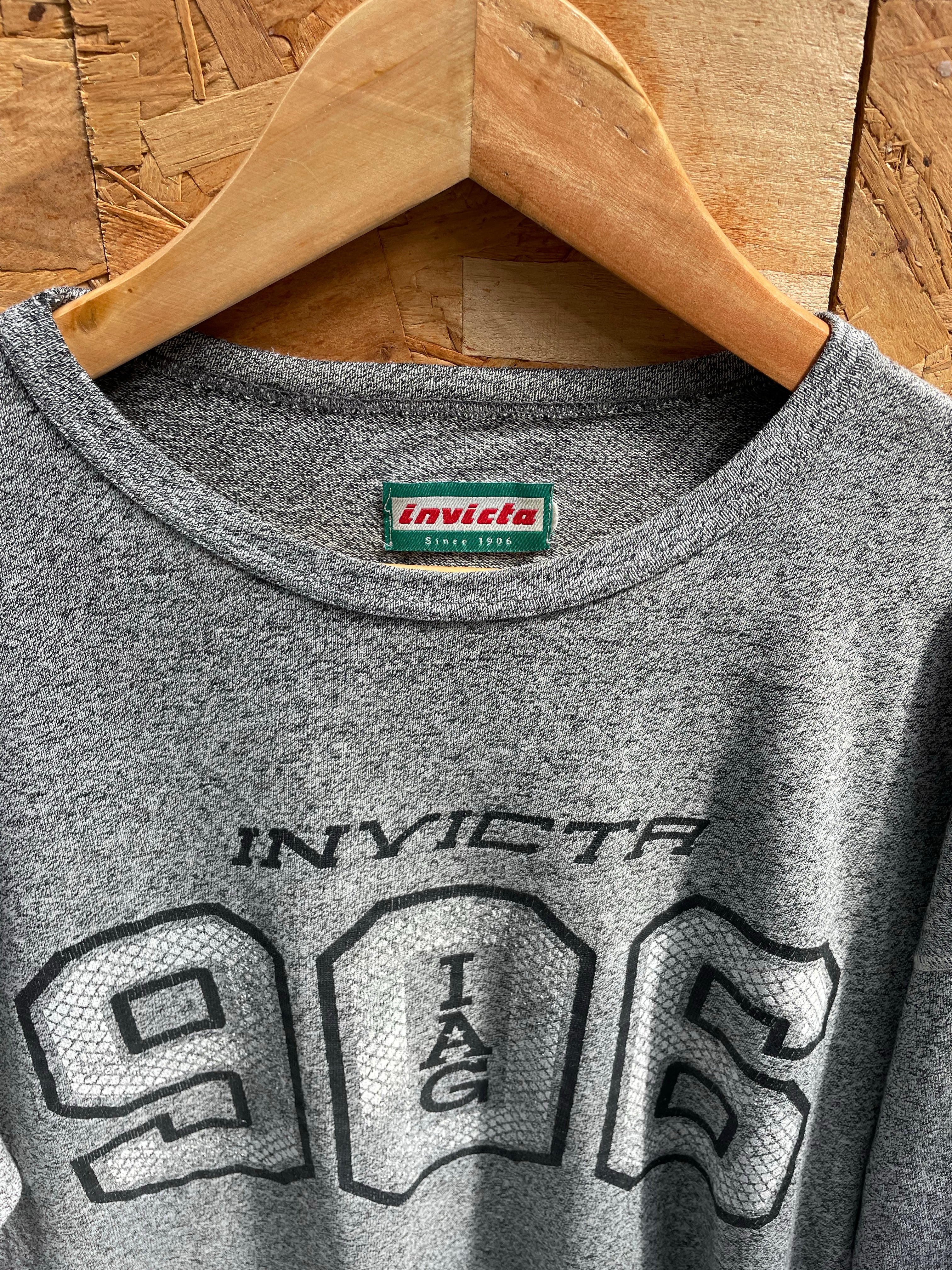 Vintage 80s Invicta Gray 906 Graphic T-Shirt Size Medium