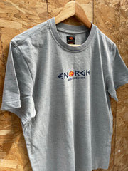 Vintage Y2K Energie L Grey Basic Blue Jeans Graphic T-Shirt Men's Tee